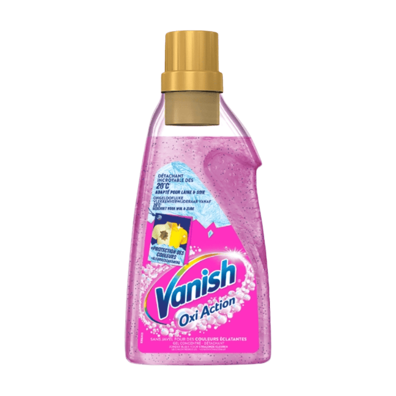 Vanish Booster Gel Pink - Allesreiniger voor Was - Verwijderd vlekken en maakt wit weer stralend - 1500 ml