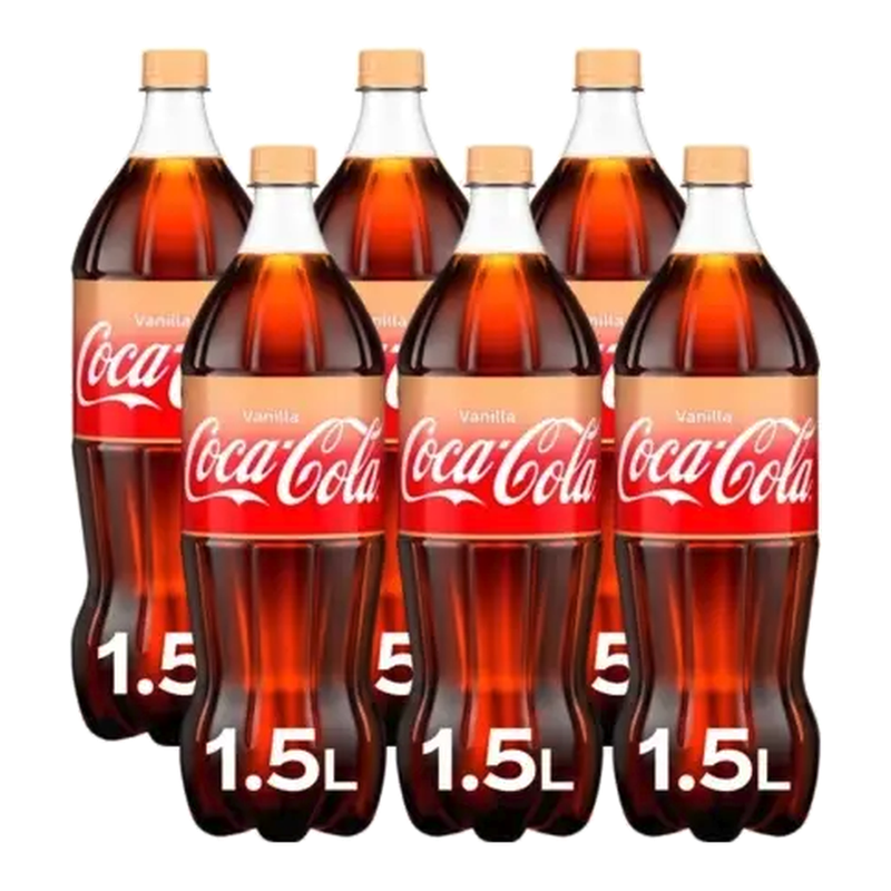 Coca-Cola Vanilla Soda - 6 x 1.5 L