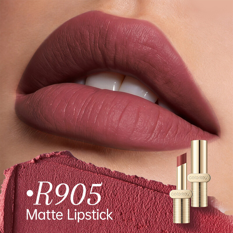 COLORKEY Luxus matter Lippenstift – R905 Toasted Russet – Samtmatt, geschmeidige Textur 3 g