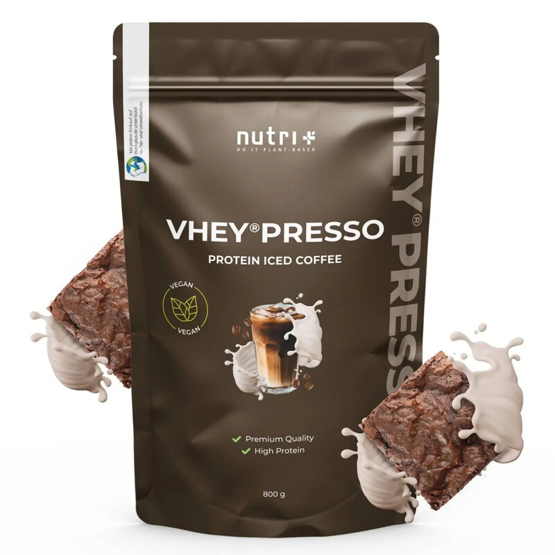 Nutri+ VHEYpresso Proteinkaffee Pulver 800g Iced Chocolate-Brownie
