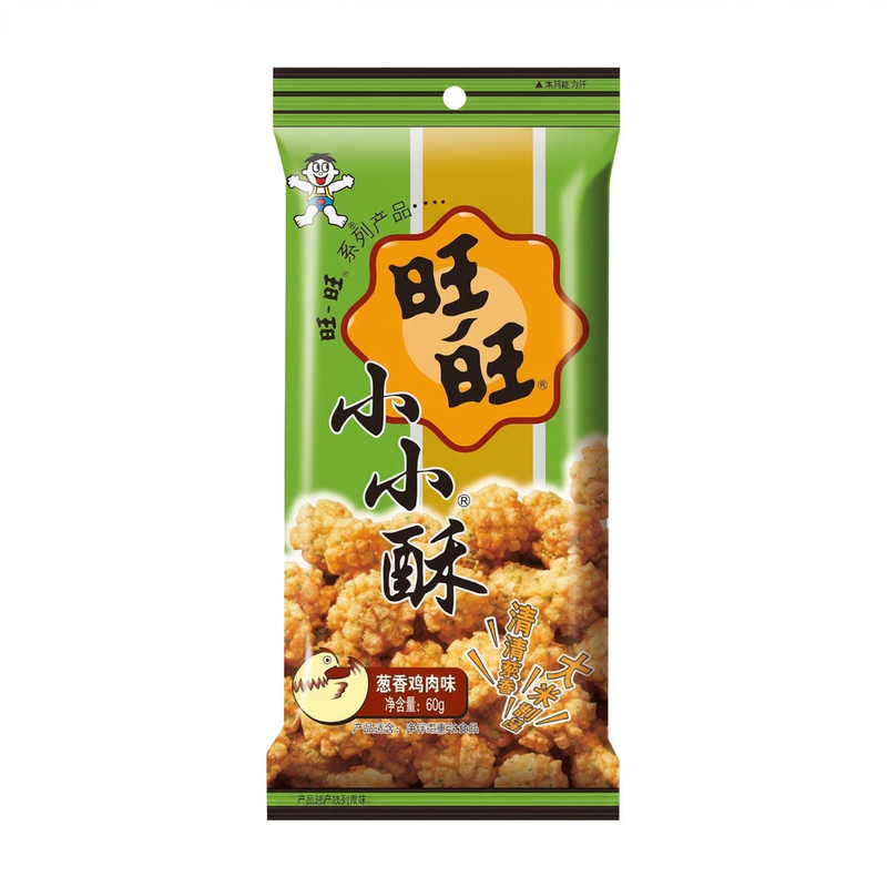Want Want Light Mini Crispy Scallion Chicken Flavor 60G