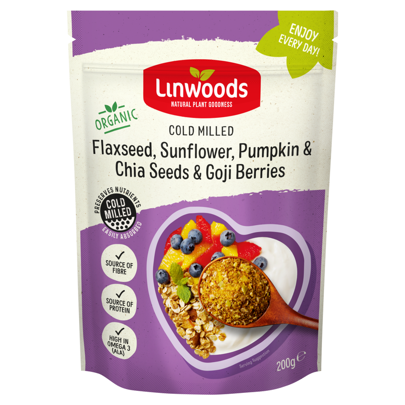 Flaxseed, Sunflower, Pumpkin & Chia Seeds & Goji Berries 200g
