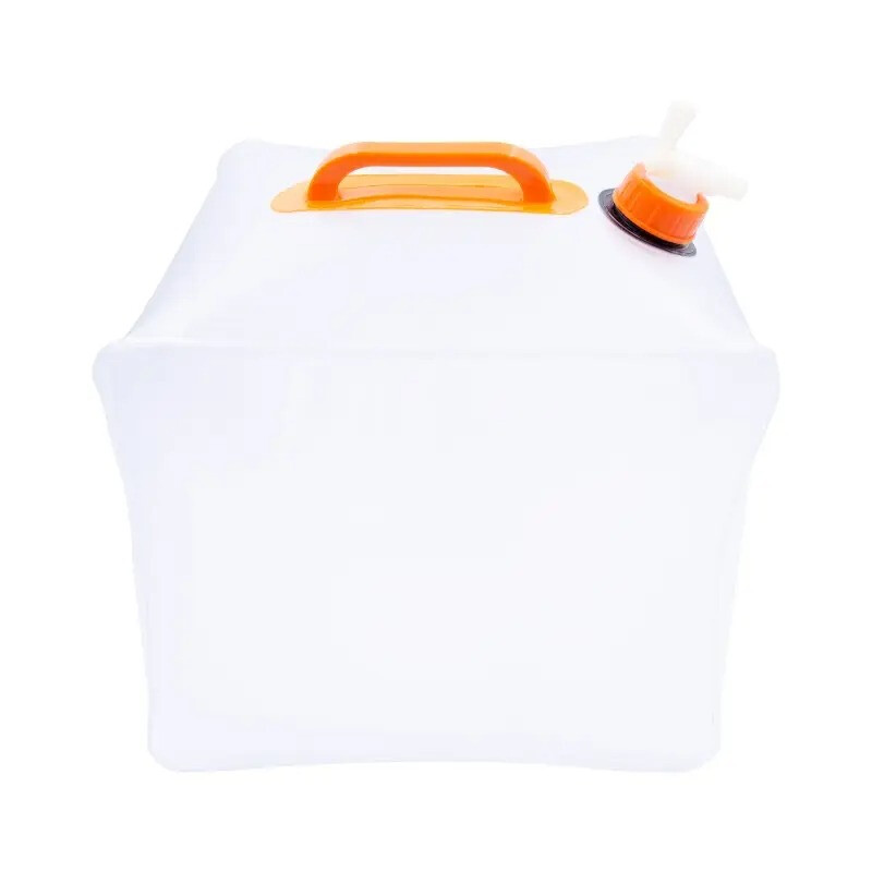 Milestone Camping Water Carrier With Tap Collapsible Clear 15L