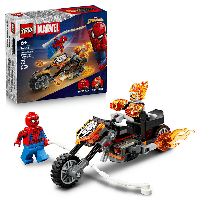 Super Heroes 76335 Spider-Man vs. Ghost Rider Motorcycle