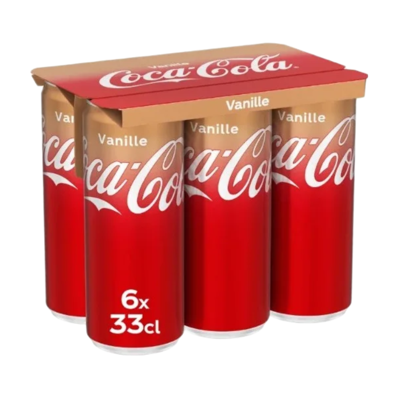 Soda Saveur Vanille Coca cola Le Pack De 6 Canettes De 33cl - vue 1