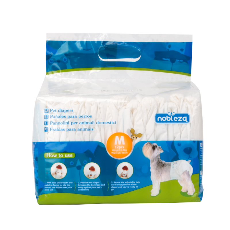 PET DIAPERS/M/L44*W32cm/White/Female dog/12pcs/UKStrong water absorption;Easy to use;