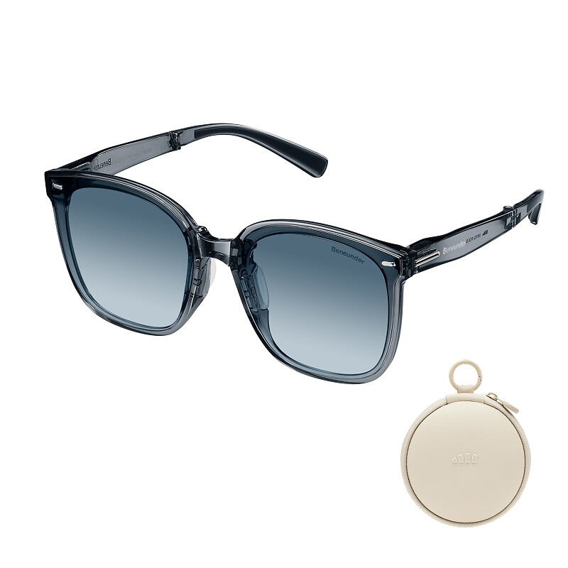 FD421, Oversized Foldable Sunglasses, UV400 & Anti-Glare Lenses, Lightweight Blush Fr