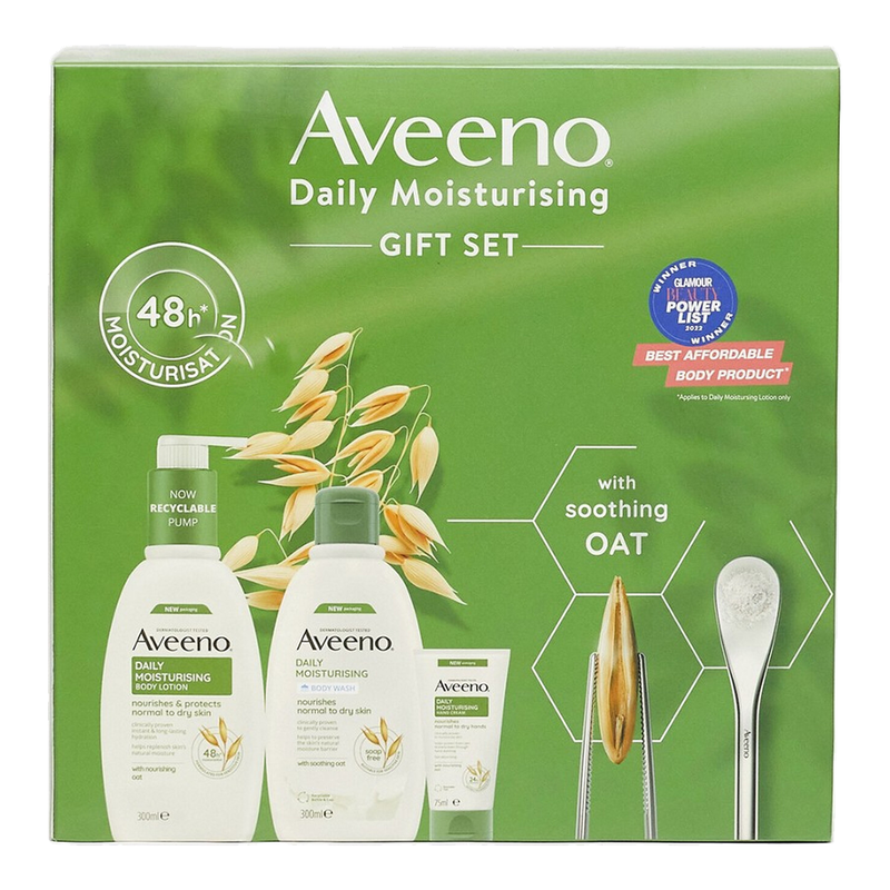 Aveeno Daily Moisturising Gift Set, For Normal To Dry Skin