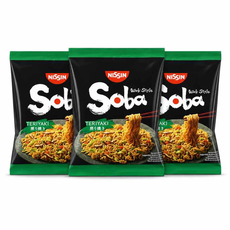 Nissin Soba Bag Teriyaki 110g x 3pcs