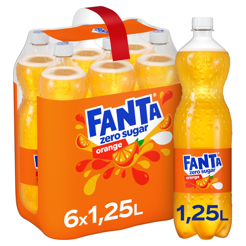 Fanta Zero Orange Ohne Zucker 6 x 1,2 L