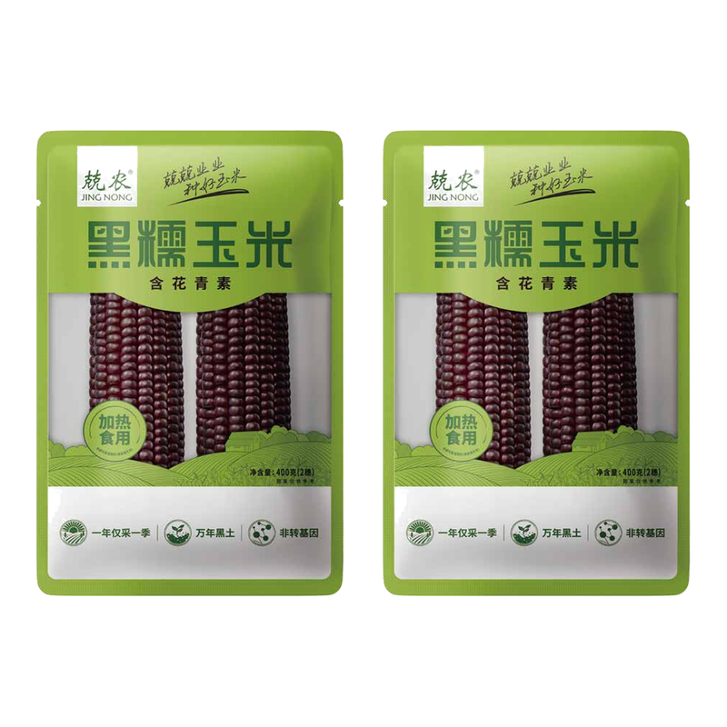JING NONG Zwarte Kleefmaïskolf 400 g ×2