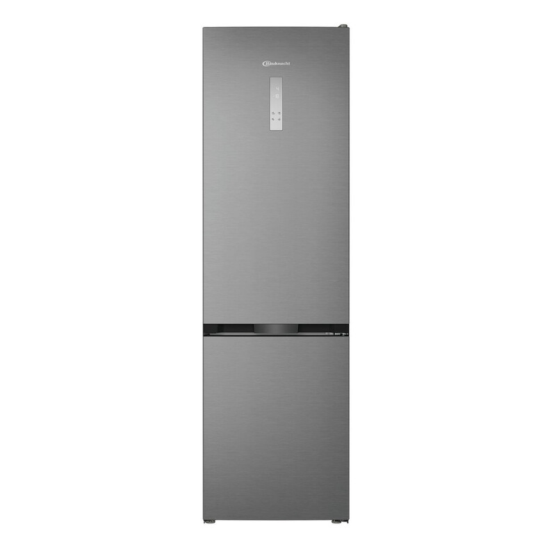 Bauknecht KGDNF 20CD IN Freistehender Kühl-Gefrierkombination, 415 L Gesamtkapazität, Dual Cool Total NoFrost, FreshShield, Milchfach, Inverter-Kompressor 35 dB, HomeWhiz Smart-App, Touch-Display, Edelstahl-Optik, Wechselbare Türen