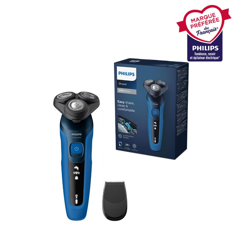 Rasoir Électrique PHILIPS S5466/17 – Wet&Dry, 50min Autonomie, Têtes Flexibles - vue 8