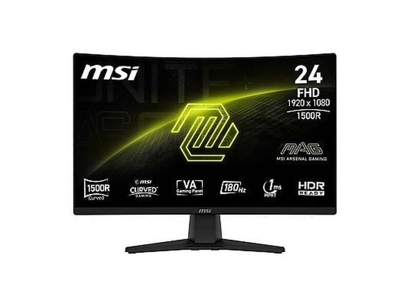 MSI MAG 242C computer monitor 59.9 cm (23.6") 1920 x 1080 pixels Full HD LCD Black