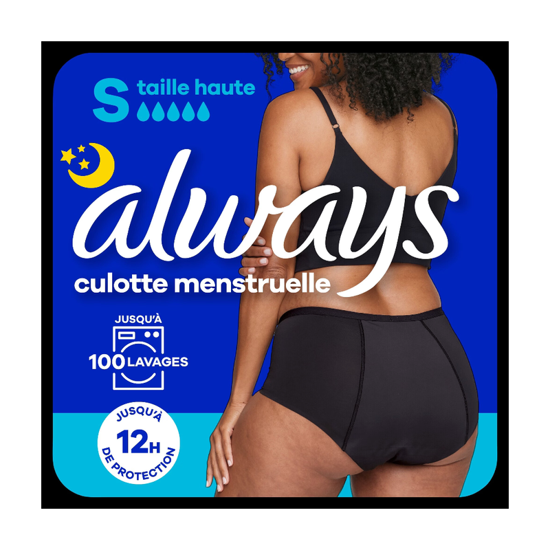 Always - Culotte Menstruelle Taille Haute - S - 38-40 - 1 Unité