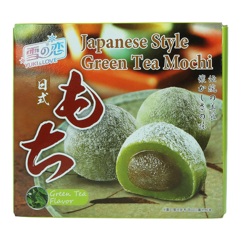 Yuki & Love Mochi met groene thee (Japanse rijstcake) 140 g
