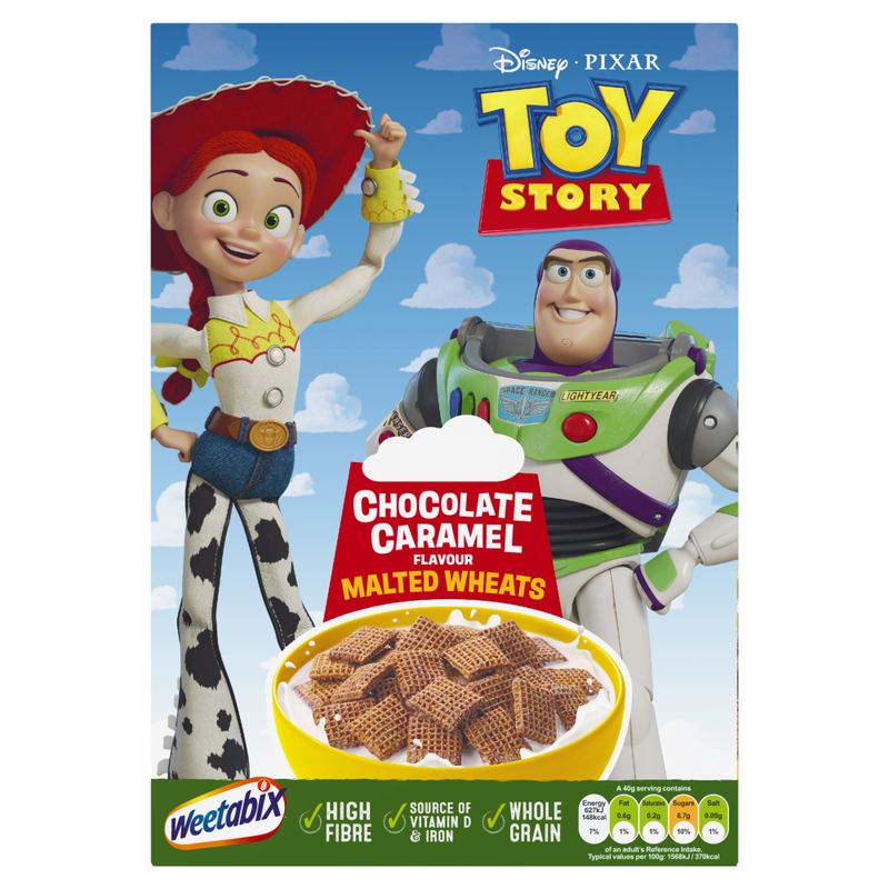 Weetabix Disney Pixar Toy Story Chocolate Caramel Flavour Malted Wheats 500g