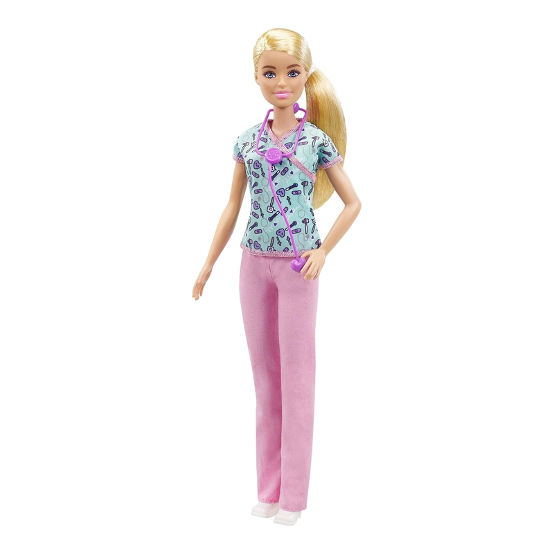 Barbie verpleegsterpop - 30 cm, multikleurig