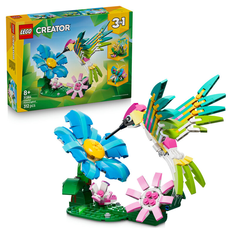 Lego Creator Ville dyr: fargeglad kolibri 31384 3