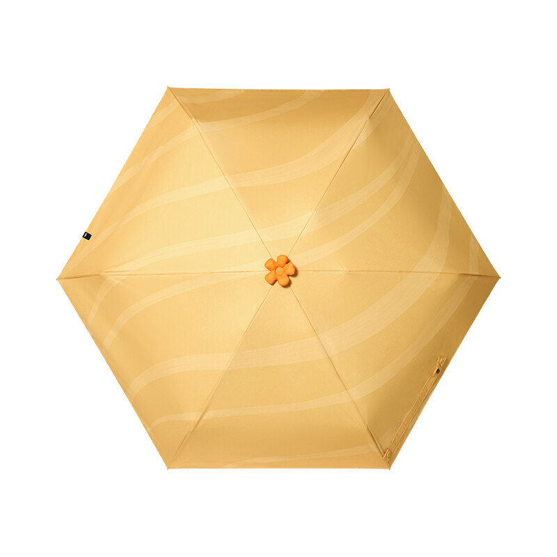 BM528, Five-Fold Black Coating Protection Umbrella Outdoor Windproof Waterproof, Yell