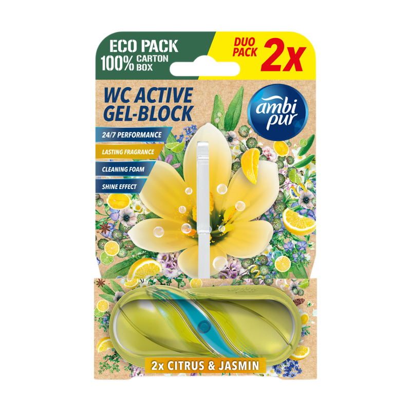 Ambi Pur Toiletblok Citrus & Jasmijn 2 stuks