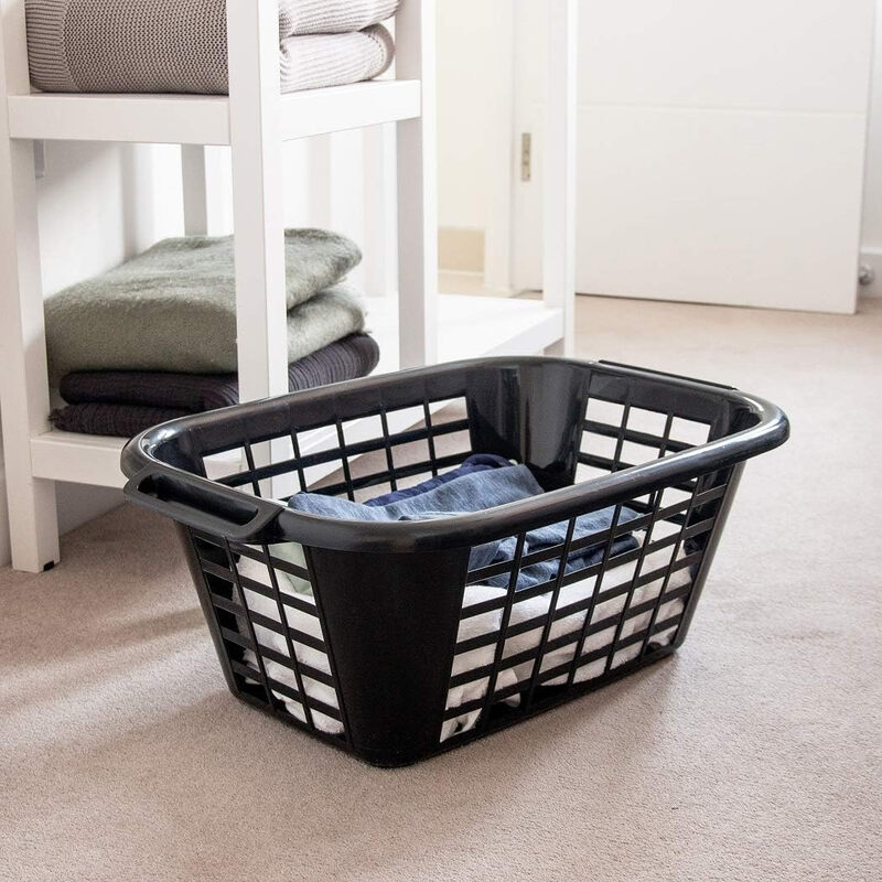 Rectangular Laundry Basket - Black