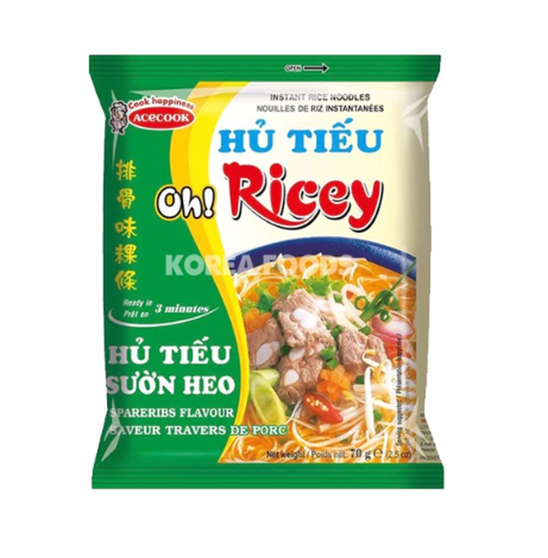 OH RICEY! SPARE RIBS RICE NOODLE 70G