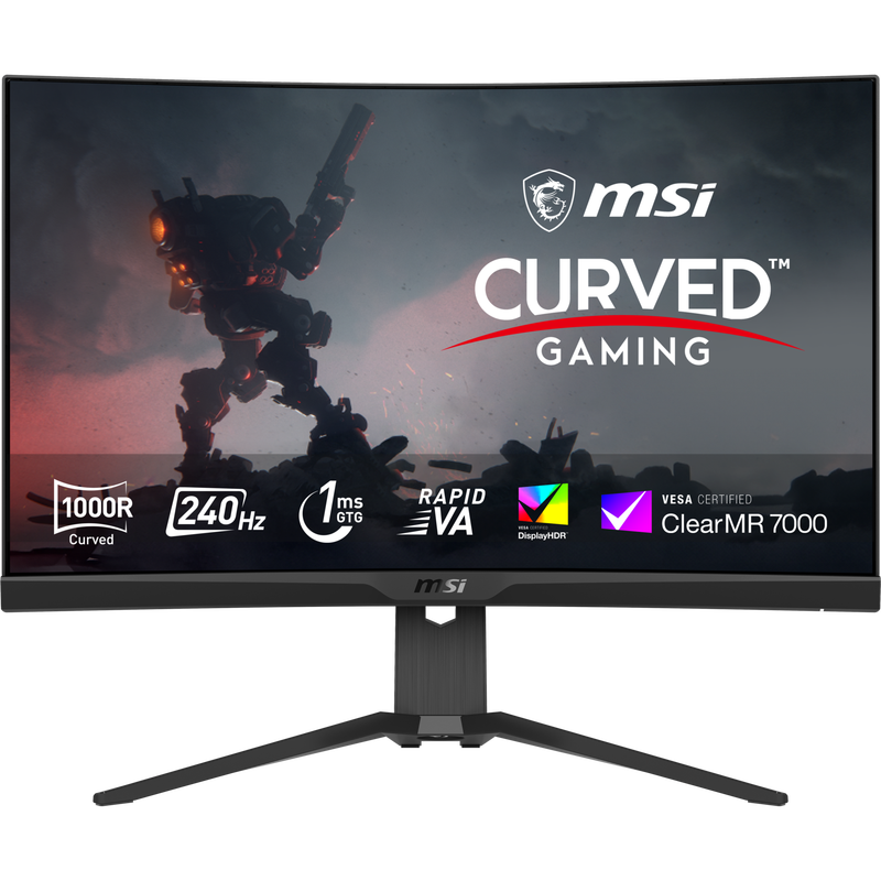 MPG 275CQRXF 27" Curved QHD 240Hz 0.5ms USB-C Gaming Monitor