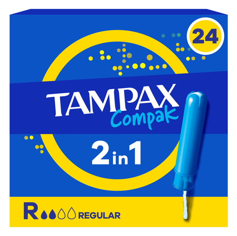 Tampax Compak - Tampons réguliers - 24 tampons