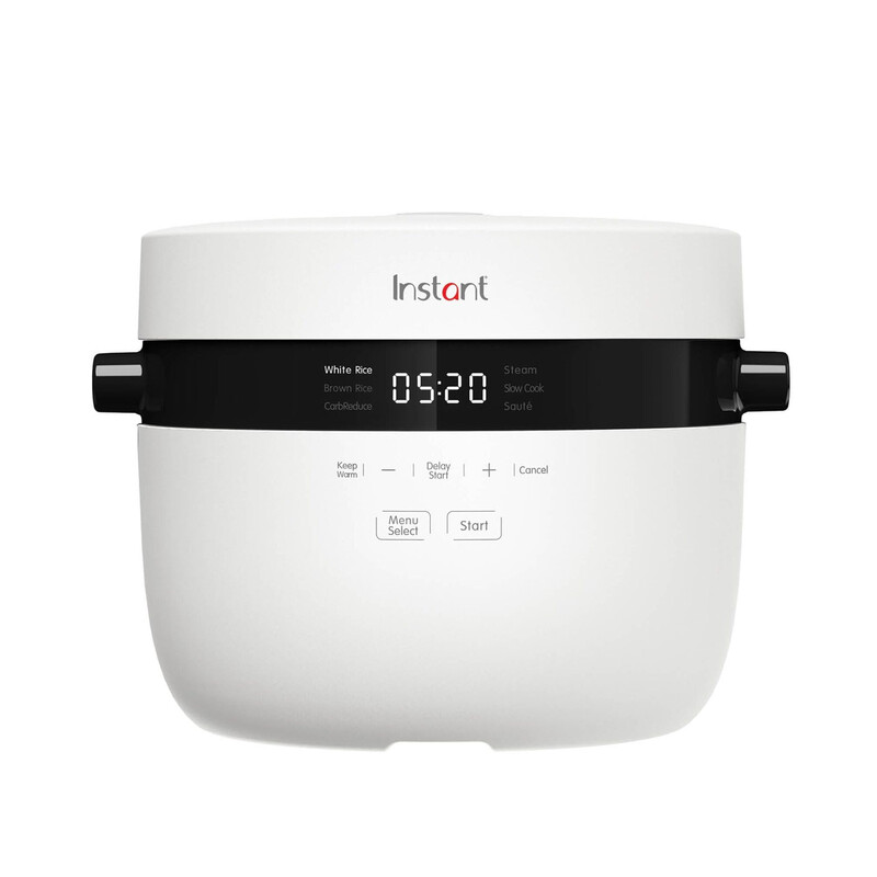 Instant Pot 2,8 L Reiskocher & Dampfgarer, 600 W Multifunktionaler Reis- & Getreidekocher, Weiß