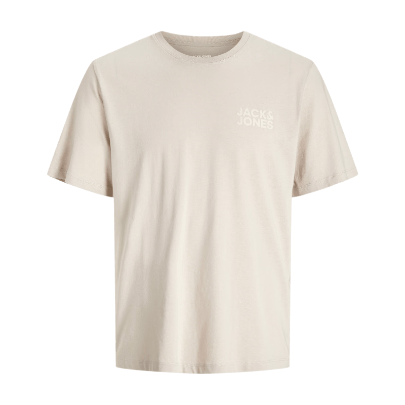 Jack & Jones Herren Grau T-Shirt "Jjecorp -Tee Mit Figurbetonter Silhouette", Gr. M, (Moonbeam Detail:small Print, Moonbeam), Jersey, Oberma... - Bild 3