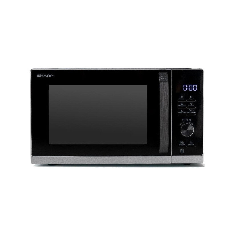 SHARP RCC271TS 27 L freistehender Mikrowellen-Backofen-Kombigerät mit Grill & Umluft, 900 W, Silber