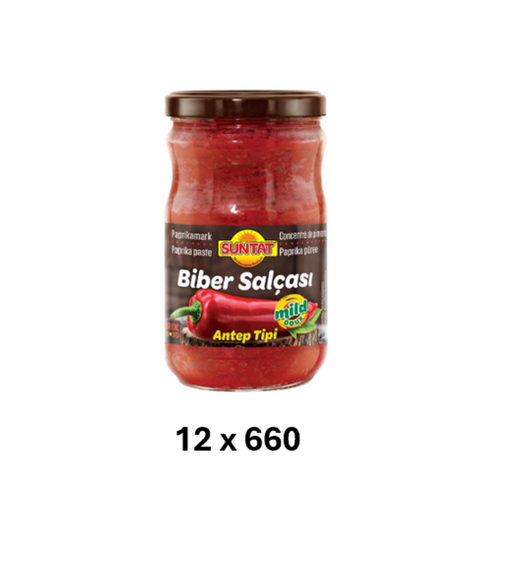 Suntat Zoete paprikapasta (Tatli Biber Salcasi) 12 x 660 ml