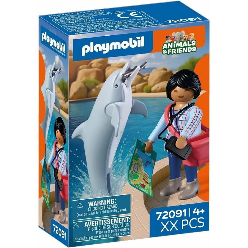 PLAYMOBIL Zoo: Delfin und Besucherin