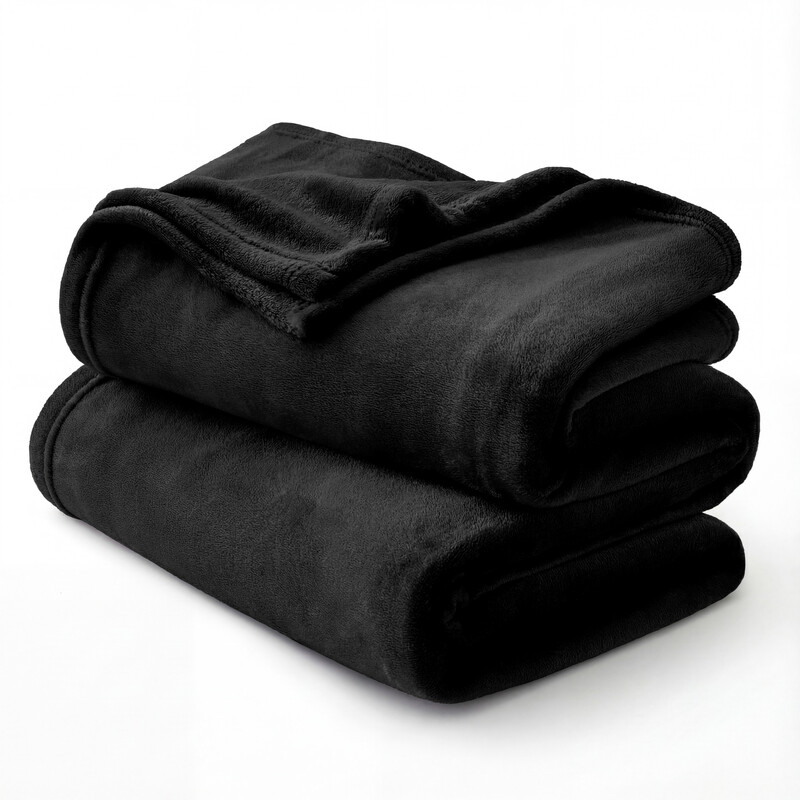 Kuscheldecke Flauschig Decke Fleecedecke - Wohndecke Warm Winter Weich, Sofadecke XL, Geschenke für Frauen, Decke Couch Blanket, Wohn- & Kuscheldecken 150x200cm, Sofa überwurfdecke Schwarz, 90% Polyester