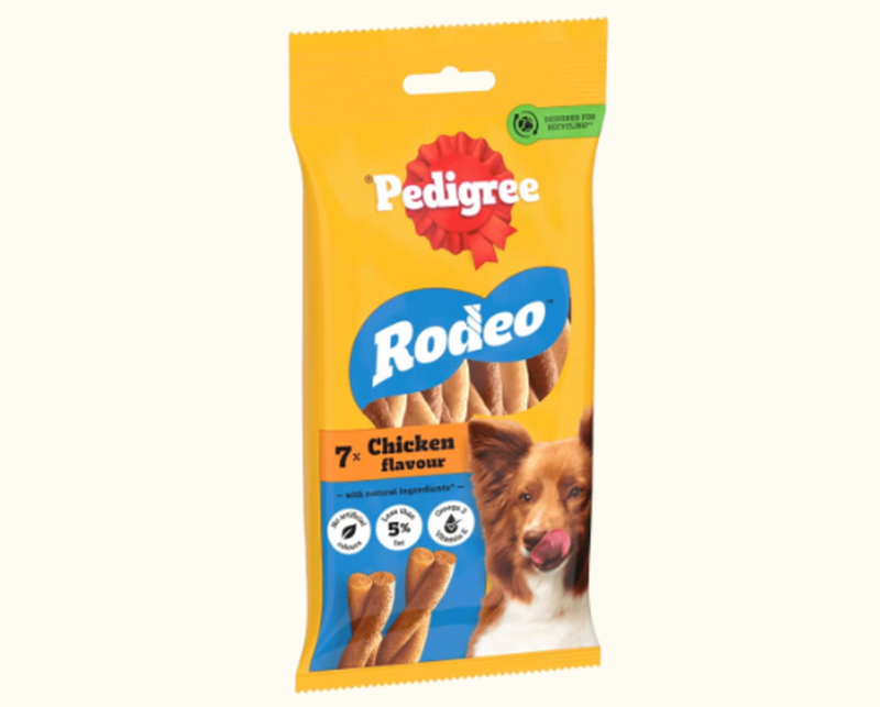 Pedigree Rodeo Friandises pour Chien au Poulet 7 Bâtonnets