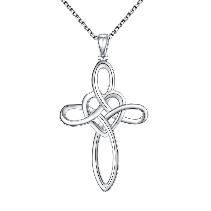 Irish Celtic Trinity Knot Pendant Necklace