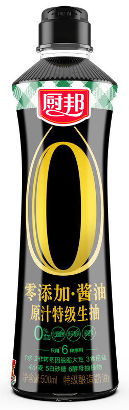 Chu Bang Light 厨邦零添加原汁特级生抽500Ml