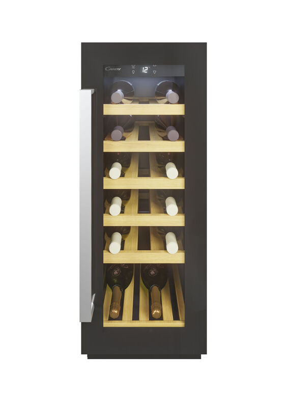 Integrated 30cm Wine Cooler CCVB 30 UK/1， 20 Bottle Capacity， Black