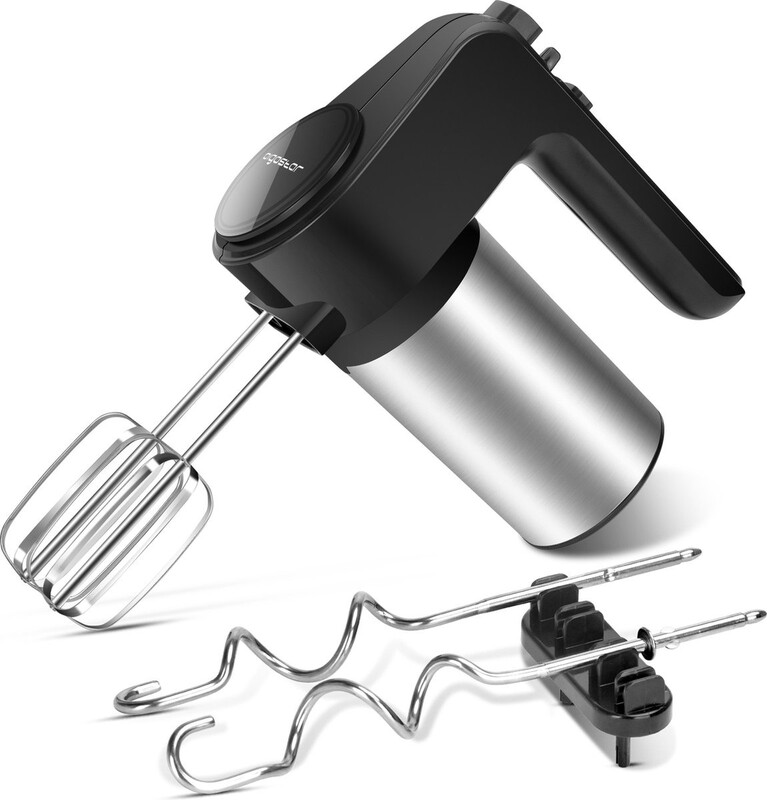 Handmixer Roestvrij staal 6 snelheden 4 roerstaven 300W