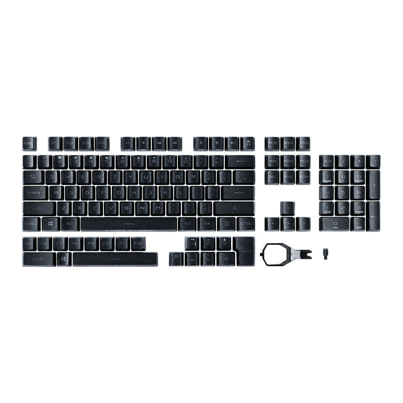 ASUS RX PBT-Tastenkappen-Set für mechanische Tastaturen - Langlebiges Tastaturzubehör für Gaming und Office