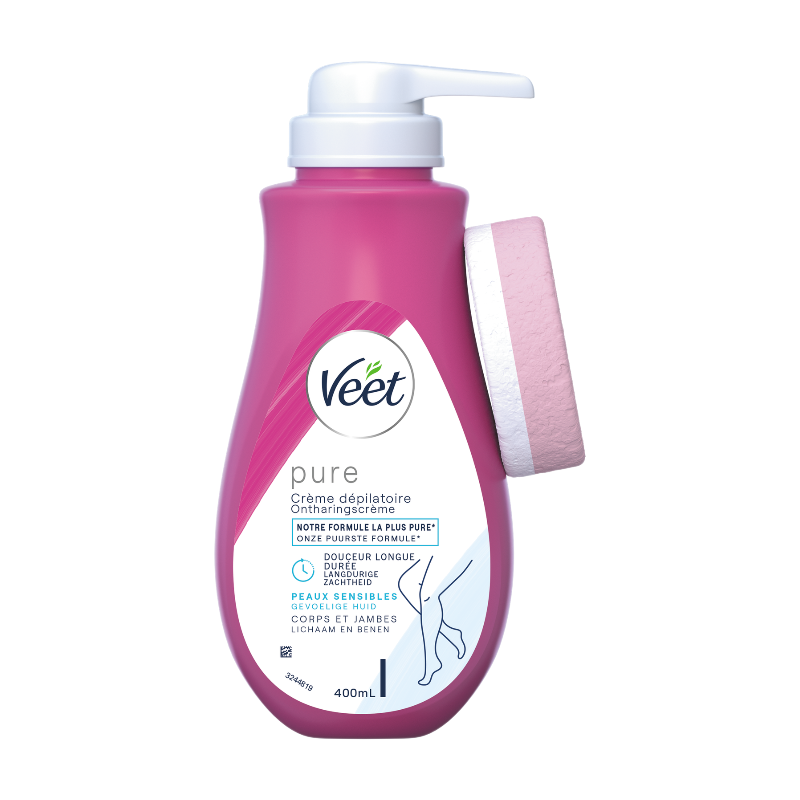 Veet Pure Ontharingscrème - Gevoelige Huid - Zonder Ammoniak Geur - 400 ml