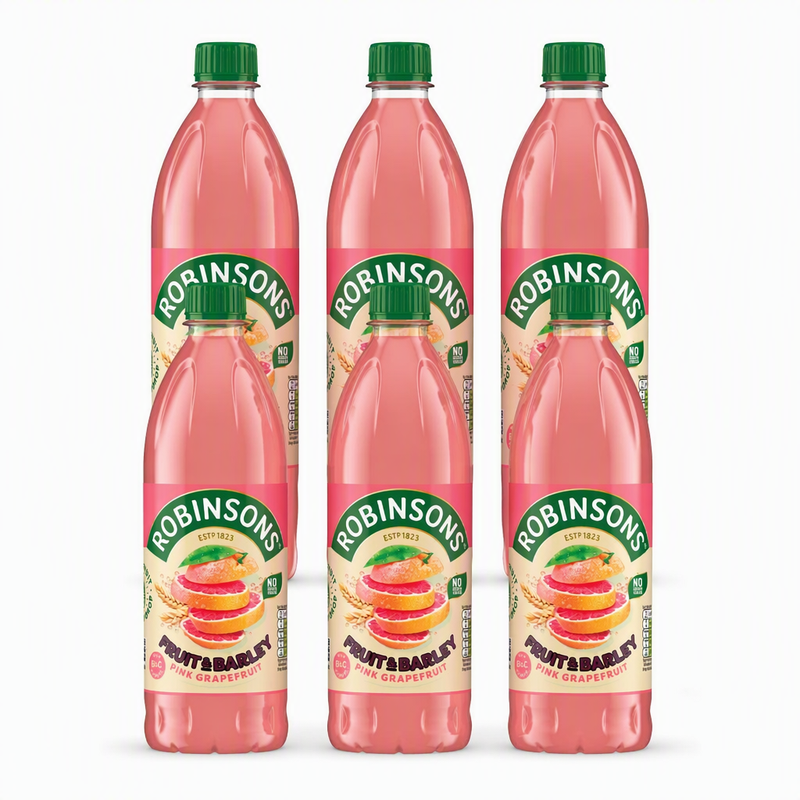 Robinsons Fruit & Barley Pink Grapefruit NAS 6x1L