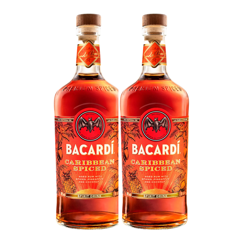 2 x Bacardi Caribbean Spiced 70cl