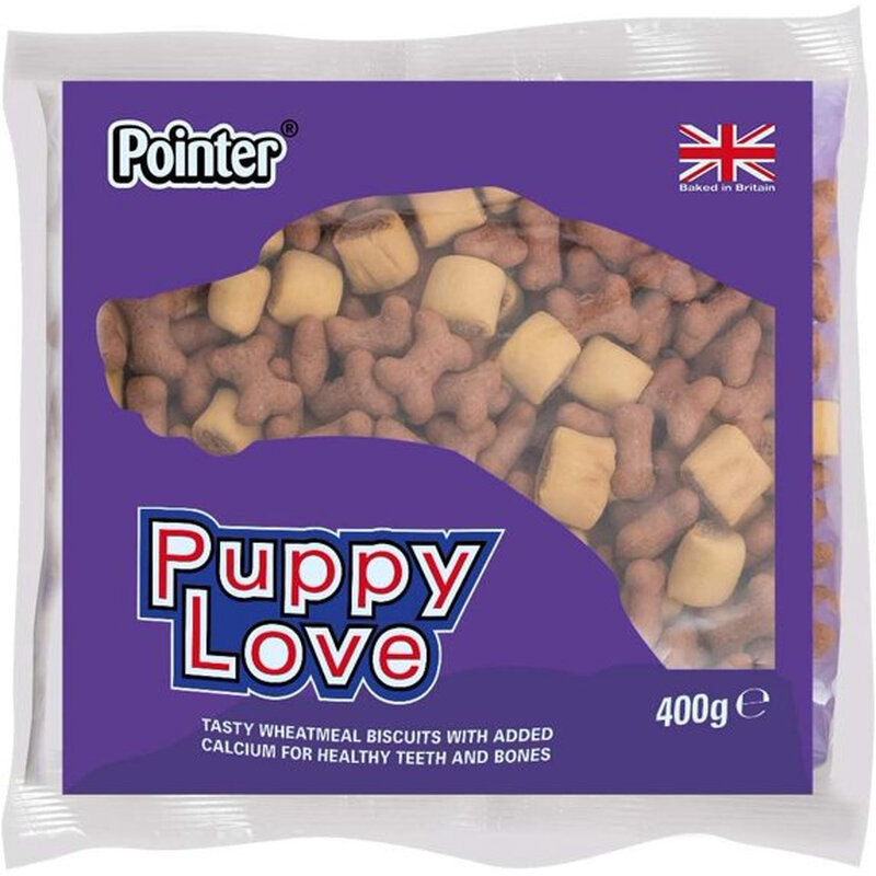 Puppy Love Baked Dog Treats with Calcium, Mixed Assortment, 400g Bag