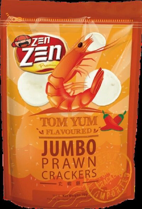 ZEN Zen Jumbo Prawn Crackers Tom Yum Flavor 70g