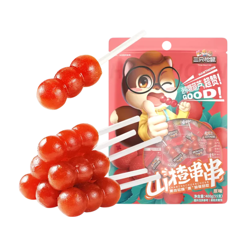 Three Squirrels Mini Hawthorn Skewers 400g