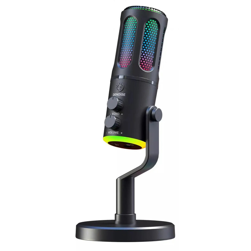 The G-LAB K-MIC-NEON Gaming-Mikrofon - RGB - Kabelgebunden - Nierencharakteristik - ENC