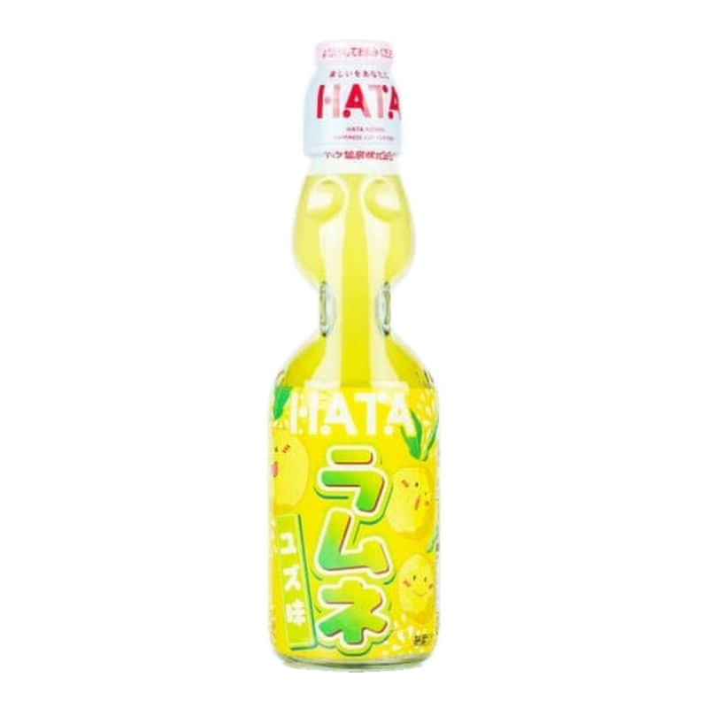 Hatakosen Ramune Hata Yuzu Ramune Carbonated Drink 200Ml