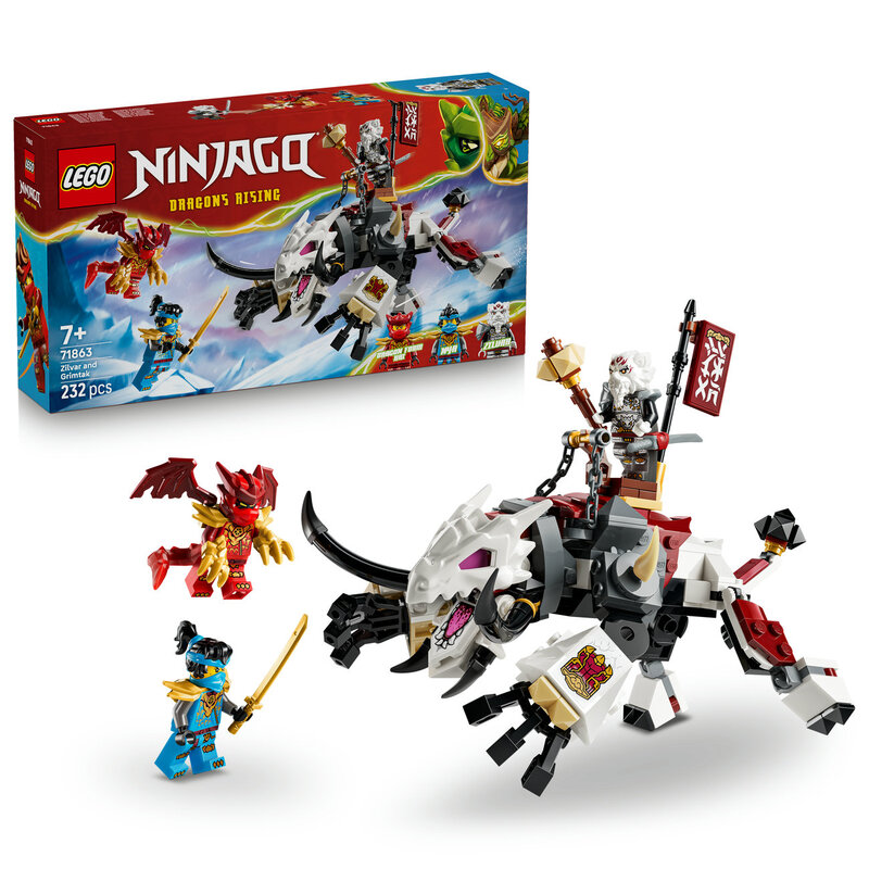 LEGO® Ninjago® 71863 Zilvar et Grimtak la bête draconique - vue 7